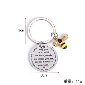 Nuovo Portachiavi a Forma di Ape, Regalo di Ringraziamento per Natale e San Valentino, Ideale per Insegnanti Donne - Product Image 6