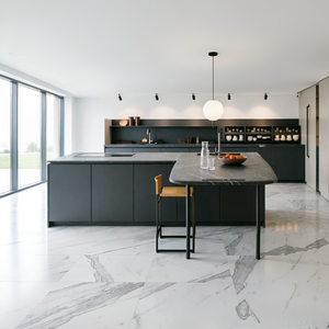 Meubles de <span class=keywords><strong>cuisine</strong></span> sur mesure de luxe italiens BALOM, design moderne et modulaire sans poignées pour projet de villa - Product Image 1