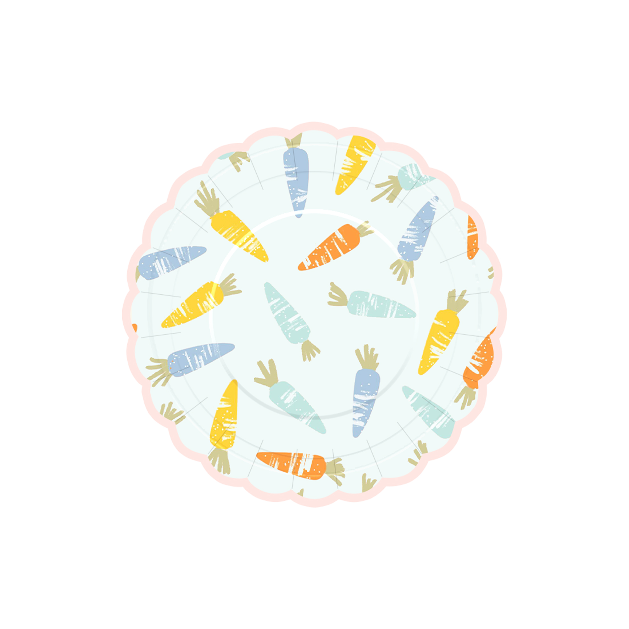 Plato de papel de 7 pulgadas * 8 unidades