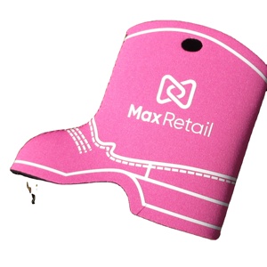 ปลอกหุ้มกระป๋องเบียร์สีชมพูรูปทรงรองเท้าบูททำจากนีโอพรีน - Product Image 2