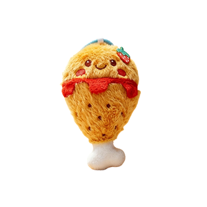 Divertente Portachiavi Peluche Patatine Fritte con Amico Cucchiaio Blu, Sorriso con Lingua Fuori, Morbido Giocattolo a Forma di Snack per Bambini - Product Image 4