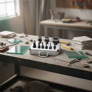 Kit de brocas de diamante para perforar agujeros de 6-65 mm, brocas hexagonales con soldadura al vacío para vidrio, mármol, azulejos, cerámica, ladrillo y piedra - Product Image 2