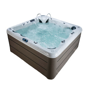Tinas de spa con chorros de agua de masaje eficientes y cascada de luz LED Tina de spa para 5-6 personas - Product Image 3