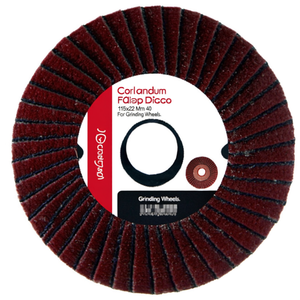 Disco de Corindón con Láminas de 115x22 mm, Grano 40, para Ruedas de Pulir - Product Image 2