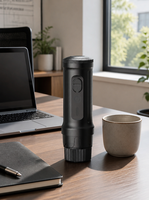 Machine à expresso semi-automatique portable 4-en-1, alimentée par batterie, rechargeable par USB, pression de 20 bars, capacité de 4 tasses, double extraction