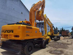 Excavadora de ruedas HYUNDAI 210-7 210-9 225lc 305lc 220lc-7 usada, con motor y caja de cambios, radio de giro corto, en buen estado. - Product Image 3