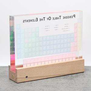 Acrylic Periodic <b>Table</b> Specimen 170mm Color Printed Chemistry Learning Toy For School Desktop Decor - Product Image 3