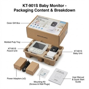 KT-901S จอภาพ IPS ขนาด 2.8 นิ้ว กล้องวงจรปิดสำหรับเด็ก ไม่มี WiFi ป้องกันความเป็นส่วนตัว กล้อง 720P อินฟราเรดมองเห็นในเวลากลางคืน สนทนาสองทาง โหมด VOX - Product Image 6