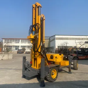 DW200m Deep Hard Rock Drilling Rig 200m Hydraulic Wheeled Mine Drilling Rigs Rotary Hole Borehole Drill Machine