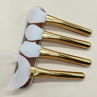 Outils de soin de la peau en silicone : applicateur de masque de boue pour le nettoyage du visage, spatule à masque, cuillère à mélanger les masques de boue, brosse en silicone souple
