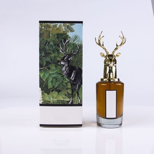 Parfum liquide longue durée tendance, luxueux et moderne, en spray, motif tête d'elk et floral, pour femme, idéal pour les cadeaux - Product Image 2