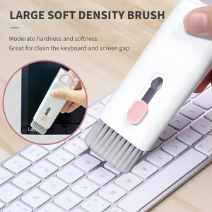 Xách Tay 7-Trong-1 Đa Năng Khăn Lau Bụi Thiết Bị Điện Tử Làm Sạch Kit Có Thể Gập Lại Bụi Loại Bỏ Bàn Chải Cho Tai Nghe Airpods Bàn Phím & Màn Hình - Product Image 1