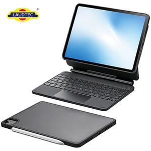 Clavier magnétique tout-en-un avec pavé tactile et support pour stylet rétroéclairé 7 couleurs RVB, disposition 64 touches UK/US pour <span class=keywords><strong>iPad</strong></span> <span class=keywords><strong>Air</strong></span> 11 pouces et <span class=keywords><strong>iPad</strong></span> Pro 11 pouces - Product Image 5