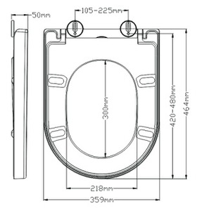 Siège de toilette Standard en céramique <span class=keywords><strong>noir</strong></span>, 1 pièce, meilleur prix, siège de salle de bains, UF - Product Image 6