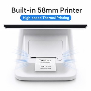 High Performance RK3568 Android POS Machine 4+64 Smart Touch Cash Register with Customer Display and WiFi for Point of sale - Product Image 2