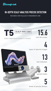 New Tech Hair and Scalp Analyzer Digital <b>Microscope</b> Hair Analyzer Trichoscope Skin Diagnosis Hair Analyzer - Product Image 3