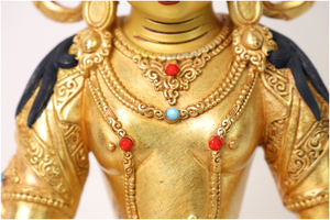 Escultura de Ksitigarbha Bodhisattva en Latón, Hecha a Mano con Técnica de Fundición, Forma Personalizable para Altar Budista en Casa o Negocio - Product Image 3