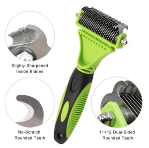 Sıcak satış Pet paspaslar sökücü astar tırmık saç tımar aracı köpek ve kedi Dematting tarak - Product Image 3