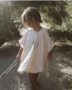 1 pezzo personalizzato Logo RTS con cappuccio acqua assorbente <span class=keywords><strong>accappatoio</strong></span> traspirante ricamato in cotone mussola scialle asciugamano <span class=keywords><strong>da</strong></span> bagno per bambini - Product Image 6