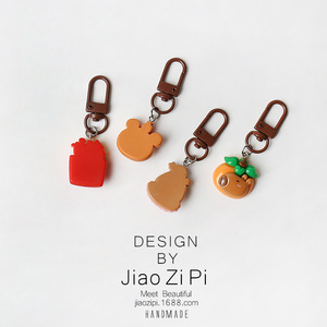 Phim hoạt hình cappibala món tráng miệng Keychain dễ thương Mặt dây chuyền Ba lô treo đồ trang sức cá nhân hàng ngày tất cả các trận đấu phụ kiện Keychain - Product Image 5