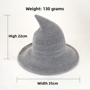 <span class=keywords><strong>Sombrero</strong></span> <span class=keywords><strong>de</strong></span> <span class=keywords><strong>bruja</strong></span> <span class=keywords><strong>de</strong></span> lana <span class=keywords><strong>para</strong></span> Halloween personalizado al por mayor, <span class=keywords><strong>sombrero</strong></span> <span class=keywords><strong>de</strong></span> mago sólido a la moda <span class=keywords><strong>para</strong></span> fiesta <span class=keywords><strong>de</strong></span> otoño e invierno <span class=keywords><strong>para</strong></span> <span class=keywords><strong>mujer</strong></span> - Product Image 3
