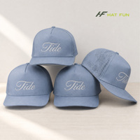 Casquette de baseball personnalisée à 5 panneaux, 100% nylon, logo brodé, perforations laser, sangle réglable, casquette de sport, extérieur