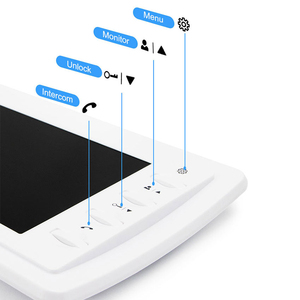 4 dây 7 inch HD Video cửa hệ thống điện thoại xây dựng căn hộ Video intercom với các nút cho gia đình sử dụng - Product Image 6