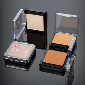 Palette de poudre de réglage de maquillage imperméable à l'eau avec houppette miroir Poudre de réglage de maquillage pour le visage avec logo personnalisé - Product Image 1