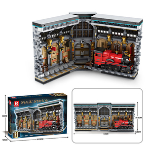 Matériel de construction <span class=keywords><strong>Harry</strong></span> <span class=keywords><strong>Potter</strong></span> - Modèle de train magique en blocs de construction, en plastique ABS, <span class=keywords><strong>jouet</strong></span> éducatif de difficulté élevée - Product Image 6