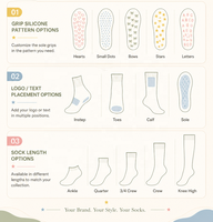 Chaussettes de yoga en coton tricoté personnalisées, antidérapantes, longueur mi-mollet, respirantes, pour usage quotidien, intérieur, sol, Pilates, entraînement décontracté