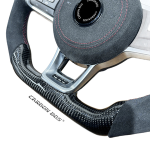 Volant de voiture en cuir et fibre de carbone de haute qualité, personnalisé en usine, pour Volkswagen VW MK7 <span class=keywords><strong>Golf</strong></span> 7 MK7.5 GTI <span class=keywords><strong>GTD</strong></span> - Product Image 4