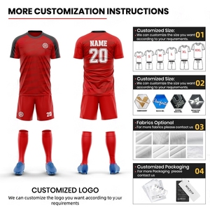 Conjunto de Camiseta de Fútbol Personalizada por Sublimación, Transpirable, para Adultos y Niños, Ropa de Fútbol de Alta Calidad, Todos los Estilos Disponibles - Product Image 3