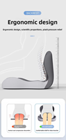 Coussin de siège personnalisable en velours pour chaise de bureau orthopédique avec soutien lombaire et coussin fessier en mousse à mémoire de forme pour soulager la douleur du coccyx, également utilisable comme coussin de siège auto