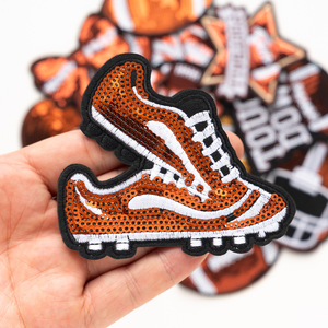 Offre Spéciale : Écussons Brodés à Paillettes Personnalisés de Football Américain, Badges Thermocollants pour Vêtements, Chapeaux, Sacs, Sports d'Équipe - Vente en Gros - Product Image 2