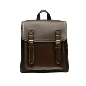 Bolso de Cuero Vintage para Mujer, Mochila de Cuero PU, Bolso de Hombro, Estilo Universitario, Nuevo - Product Image 1