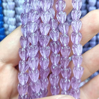 Manik-manik Hawaii untuk Pembuatan Perhiasan Lei, Manik-manik Bunga Tulip Pikake untuk Anting, Manik-manik Ungu Bening untuk Pembuatan Kalung