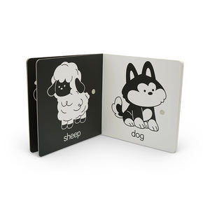Livres éducatifs interactifs en plastique et en papier noir et blanc pour bébés et enfants - Product Image 1