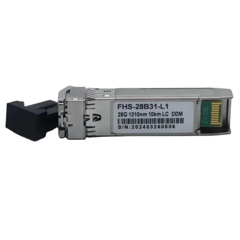 광섬유 스위치 라우터 용 고성능 25G-LR 10km SFP + 송수신기 SMF 1310nm 10km LC 광섬유 송수신기 sfp 모듈