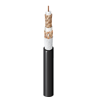 Cable Coaxial para Estadio Interior/Exterior, Cables de Comunicación de Aislamiento de HDPE de Espuma de Conductor de Cobre Desnudo Sólido, Triax 14 AWG