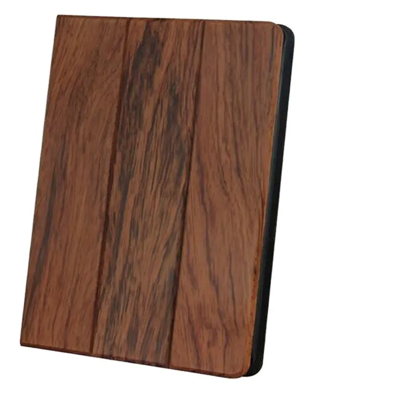 Capa de tabela de couro para ipad, china, atacado, alta qualidade 100%, madeira completa, suporte, capa de mesa de couro para ipad 2 3 4 para ipad 4, capa de madeira