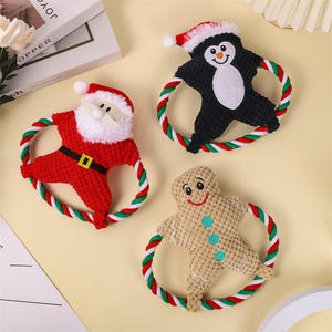 Noel Pet için yavru eğitim sınır ötesi interaktif eğlenceli için çevre dostu oyuncak Golden Retriever peluş oyuncak köpek - Product Image 2