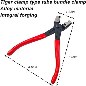 CIHOO Zpana Alicates para Abrazaderas de Mangueras de Coche de Acero Aleado Rojo y Negro Tipo <span class=keywords><strong>Clic</strong></span>-R, Herramienta de Reparación Automotriz de Alta Resistencia para Extracción de Clips de Guardapolvo CV - Product Image 2