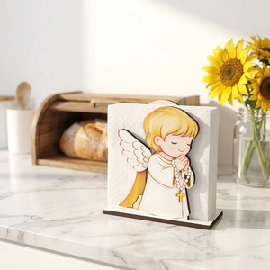 Tempat Serbet Malaikat Kreatif, Dispenser Tisu Malaikat Berdoa, Dekorasi Meja Gaya Sederhana Vintage Eropa - Product Image 6