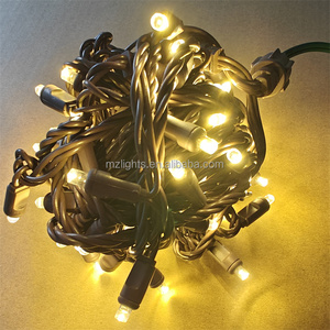 33ft 100 đếm 4 ''khoảng cách màu hồng LED 5mm Mini Đèn Giáng sinh chuỗi đèn Strand góc rộng 5mm trước khi có bóng dây màu trắng - Product Image 4