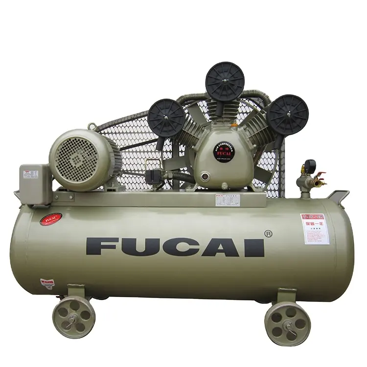FUCAI V type 230L 8bar air receiver tank oil lub 10hp piston compressor 7.5kw