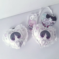 Porte-clés en peluche personnalisé, mini peluches, jouets en peluche personnalisés, porte-clés pour personnage de dessin animé japonais, pendentif en peluche douce