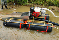 Mini machine à laver l'or, bateau de dragage aurifère à vendre