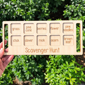 Activité naturelle Jouet d'apprentissage pour tout-petits <span class=keywords><strong>Jeu</strong></span> d'exploration en plein air Développement sensoriel Préscolaire Montessori Jouet <span class=keywords><strong>de</strong></span> chasse au trésor - Product Image 1