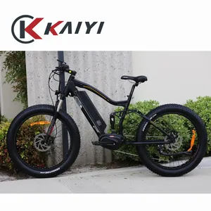 Kaiyi Middenmotor Lithium Batterij Dikke Band Elektrische Fiets 48V 26*4.0 Stevige Rad Fabriek Directe Verkoop 1000W 1500W Smart 9 Speed 21ah