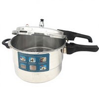 Casserole à pression multifonctionnelle en aluminium pour la maison, grande capacité, design anti-explosion, universelle pour les cuisinières à gaz et à induction